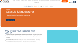 Capsule Manufacturer - CUNSA - capsule manufacturer