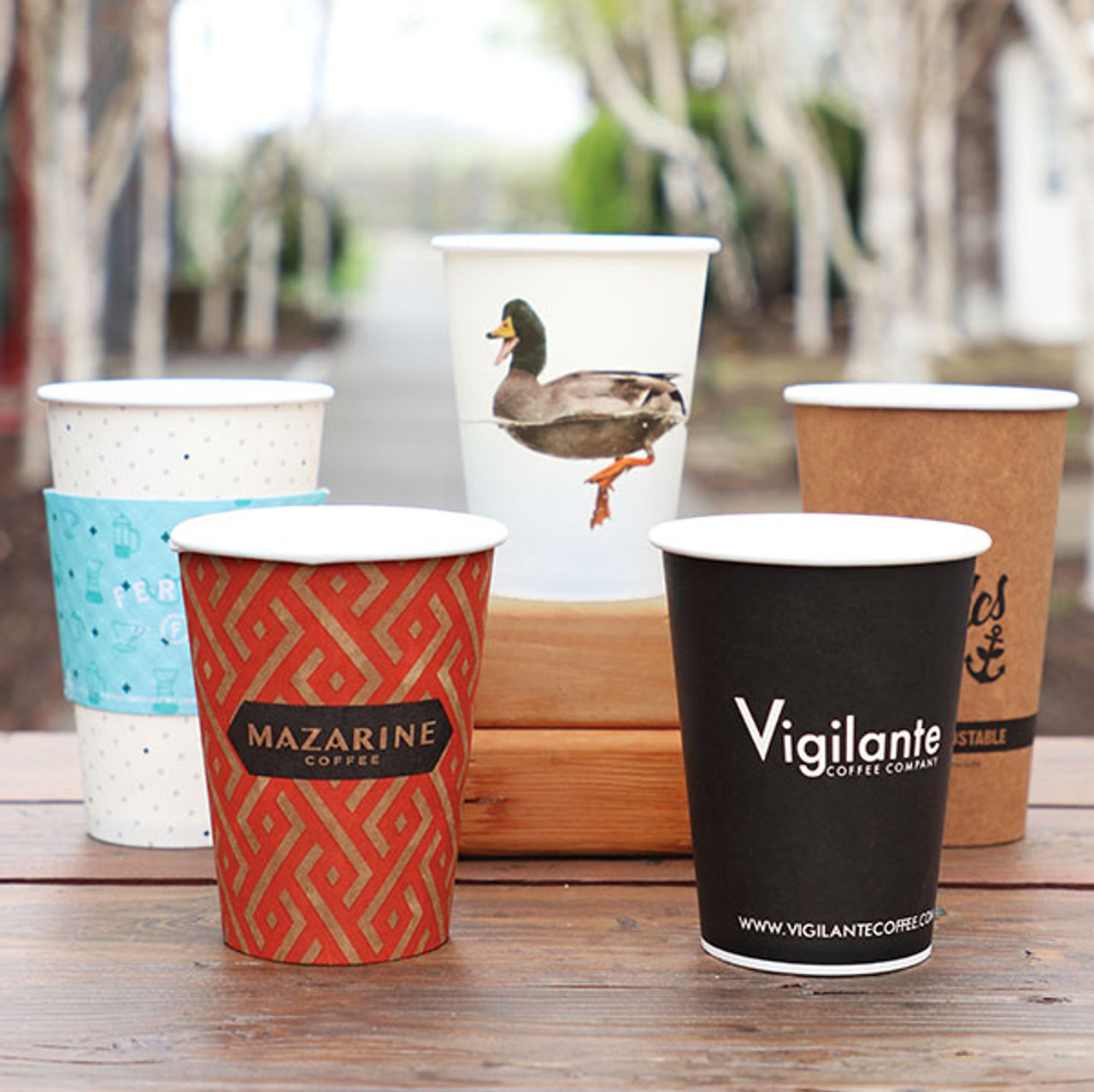 A relevant stock photo of cups custom in a typical setting.
