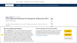 FDA Approves Breyanzi for Relapsed, Refractory MCL - Curetoday - breyanzi manufacturer