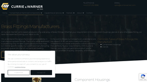 Brass Fittings Manufacturers | Currie & Warner - brass fittings manufacturer