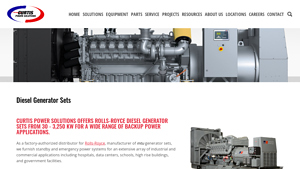 Diesel Generator Sets - Curtis Power Solutions - dg set company