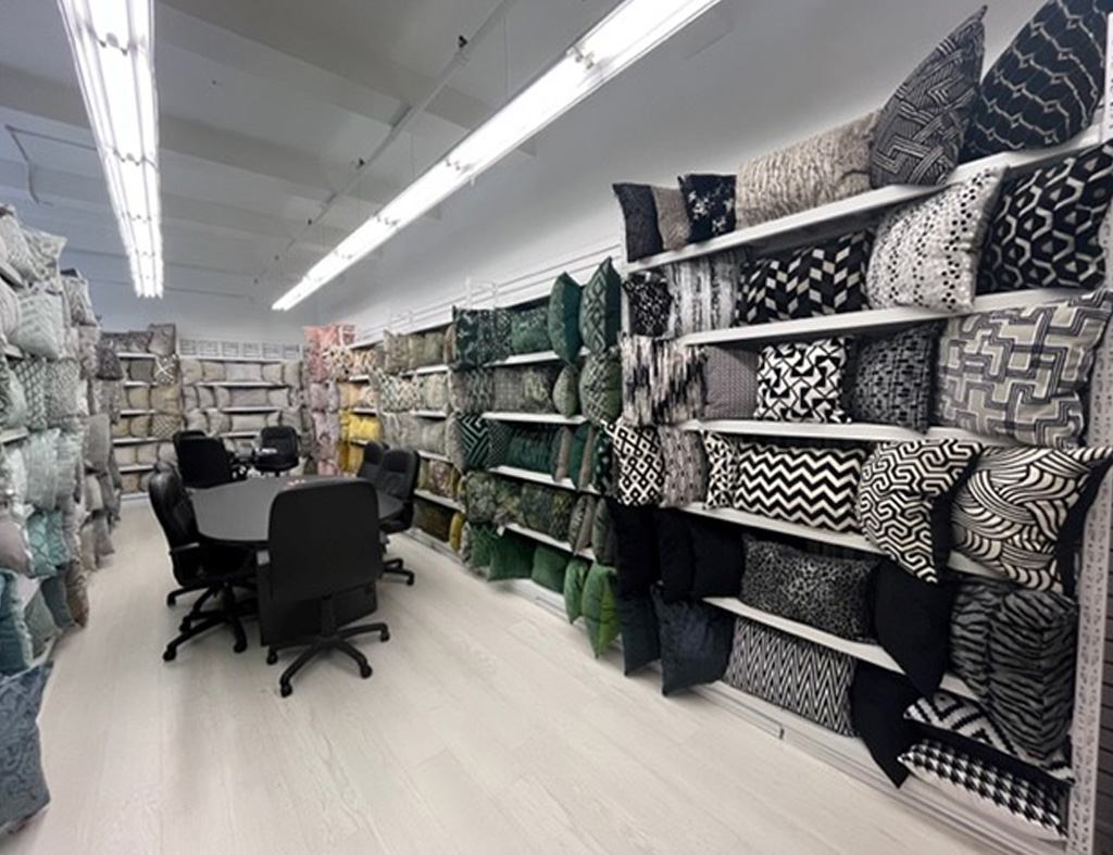 A relevant stock photo of cushion manufacturer in a typical setting.