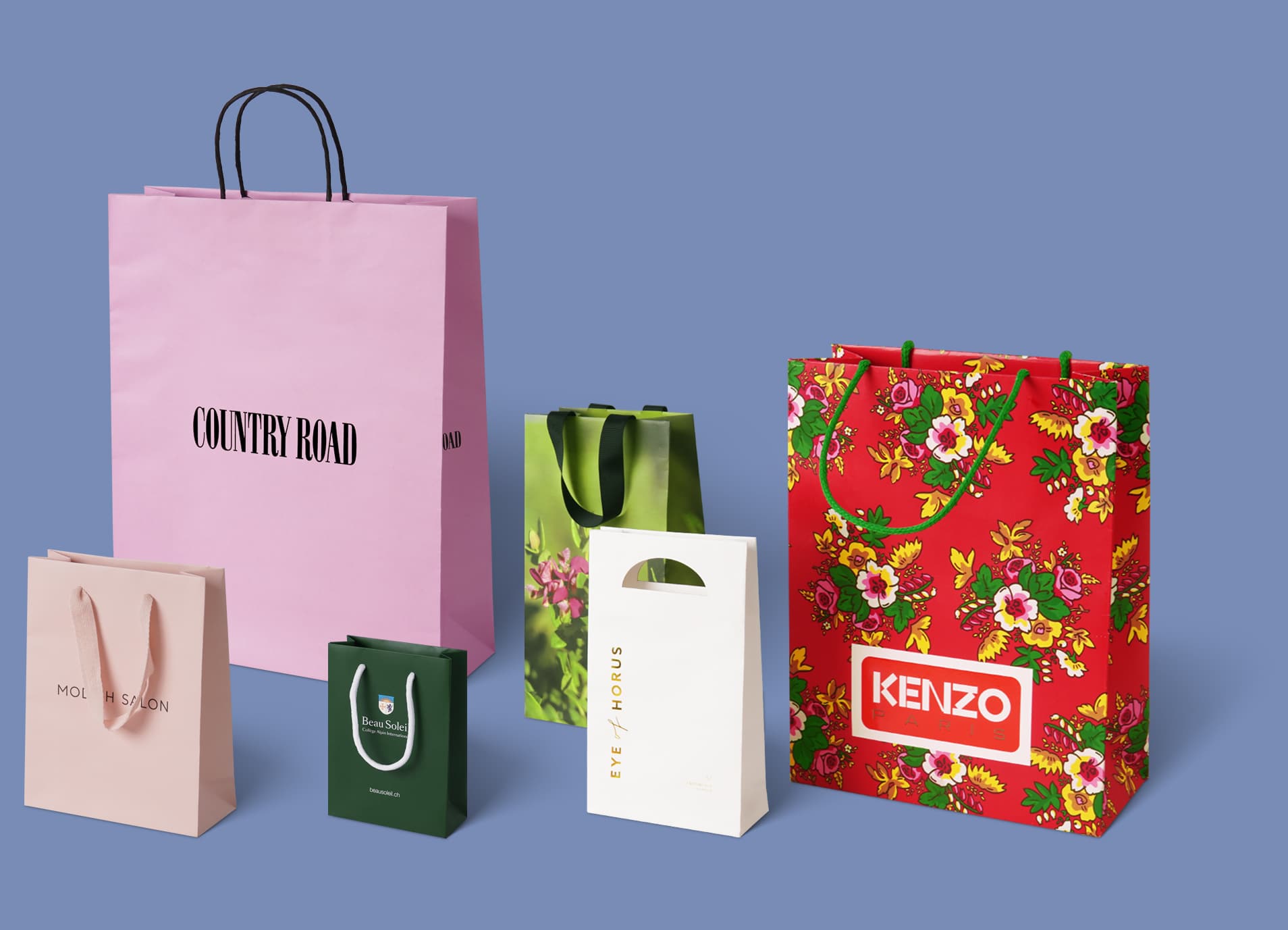 A relevant stock photo of custom paper bags supplier in a typical setting.