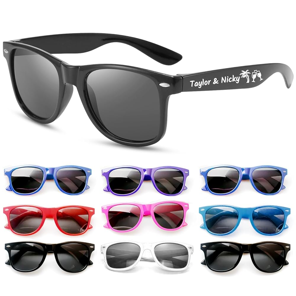 A relevant stock photo of custom sunglasses bulk in a typical setting.