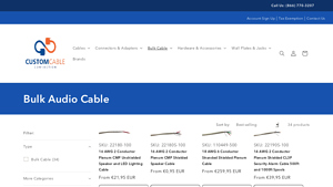 Bulk Audio Cable - Custom Cable Connection - audio cable bulk