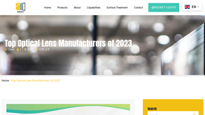 Top 9 Optical Lens Manufacturers of 2023 - Glass Fabrication Manufacturer - lens manufacturer