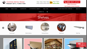Custom Metal Shelving Units | Custom Stainless Steel Shelves - metal wall shelf factory