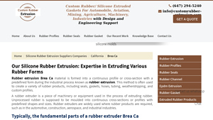 Silicone Rubber Extrusion Companies | Rubber Extrusions Suppliers Brea ... - aerospace elastomer manufacturer brea california