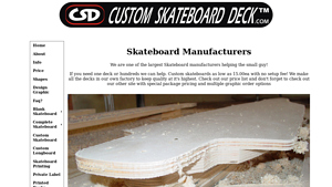 Skateboard Manufacturers - Custom Skateboard Deck - skate deck manufacturer