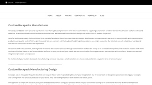 Backpack Manufacturer | Cut and Stitch | Best Custom Backpack ... - backpack manufacturer