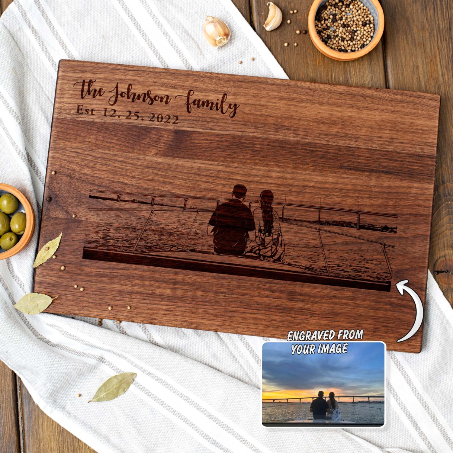 A relevant stock photo of cutting board custom in a typical setting.