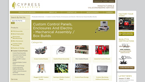 Custom Control Panels, Enclosures and Electro- Mechanical Assembly/Box ... - control panel manufacturer