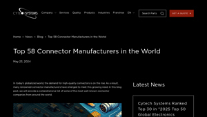 Top 58 Connector Manufacturers in the World | Cytech Systems - connector manufacturer company