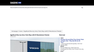 Significant Move by Volvo: Parts Ways with EV Manufacturer Polestar - polestar electric car company