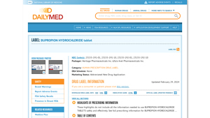 BUPROPION HYDROCHLORIDE tablet - DailyMed - best generic bupropion manufacturer