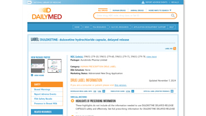 DULOXETINE- duloxetine hydrochloride capsule, delayed release - DailyMed - duloxetine recall manufacturer