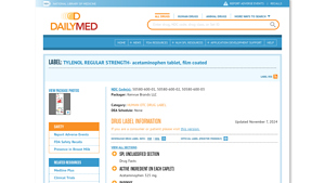 TYLENOL REGULAR STRENGTH- acetaminophen tablet, film coated - DailyMed - tylenol manufacturer