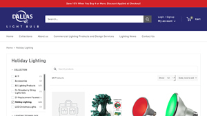Holiday & Christmas Lighting | Dallas LIght Bulb - white christmas lights bulk
