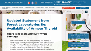 Updated Statement from Forest Laboratories Re: Availability of Armour ... - armour thyroid manufacturer website