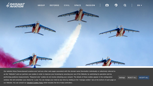 Dassault Aviation, a major player to aeronautics - french airplane manufacturer