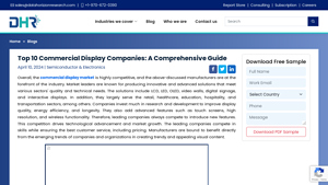 Top 10 Commercial Display Companies: Insights and Analysis - display manufacturer