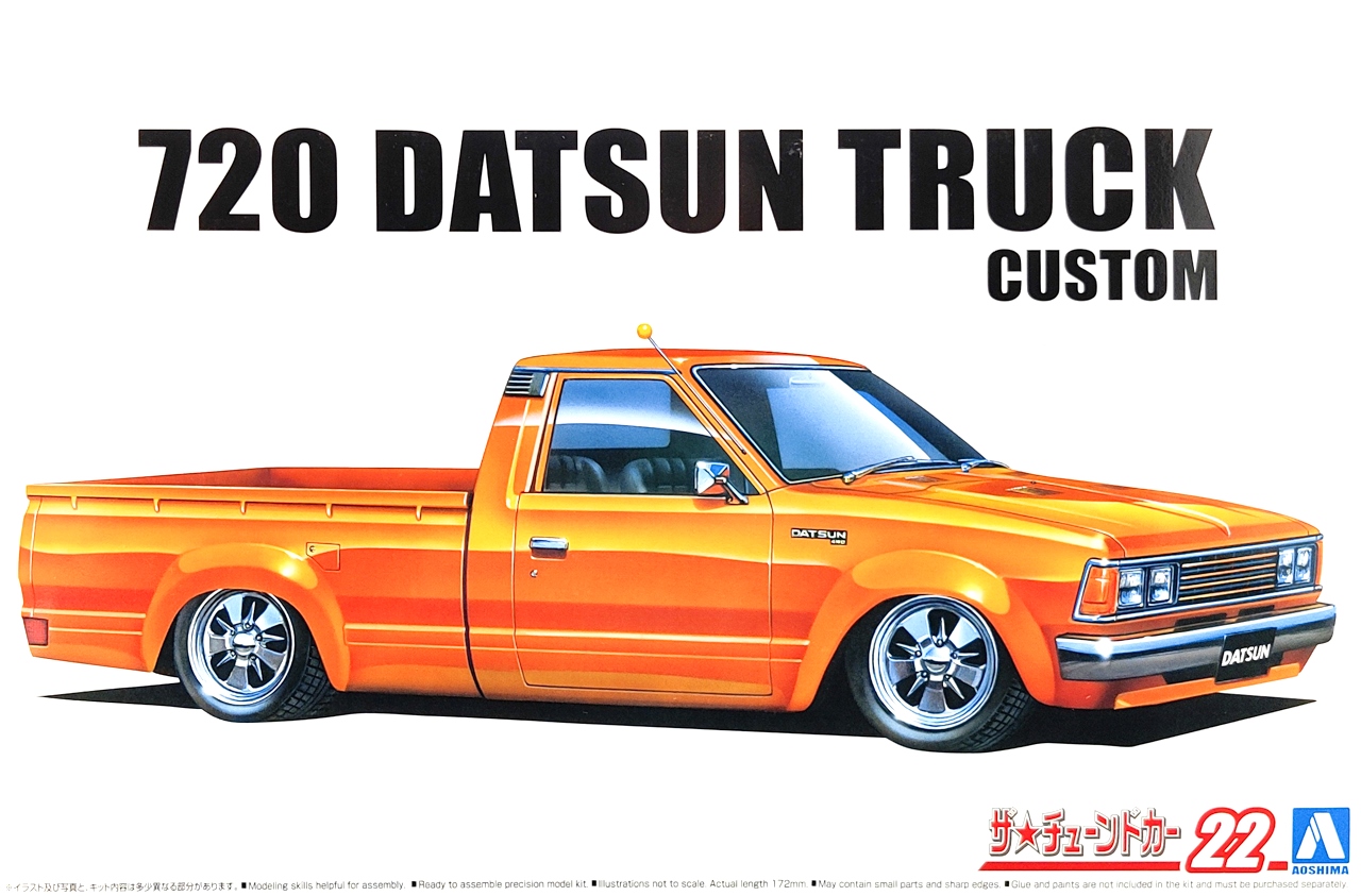 A relevant stock photo of datsun pickup custom in a typical setting.