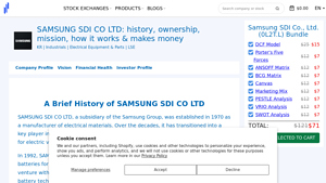 SAMSUNG SDI CO LTD: history, ownership, mission, how it works ... - samsung battery company