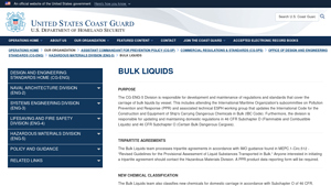 Bulk Liquids - dco.uscg.mil - liquid bulk