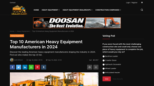Top 10 American Heavy Equipment Manufacturers in 2024 - machinery manufacturer