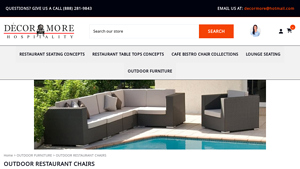 outdoor restaurant chairs - Decor More Hospitality - outdoor chairs bulk