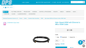 High–Speed HDMI with Ethernet to Micro HDMI Cable - micro hdmi cable bulk
