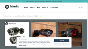 Defender Decoy Camera with IR LEDs – 2 Pack - dummy camera company