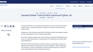 Dassault Rafale: France's Most Advanced Fighter Jet - french airplane manufacturer