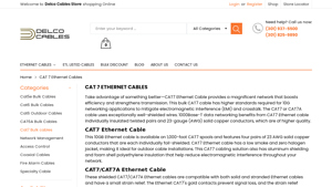 Buy Online CAT 7 Bulk Ethernet Cable - Delco Cables - cat 7 ethernet cable bulk