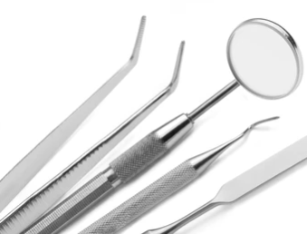 A relevant stock photo of dental instruments china in a typical setting.