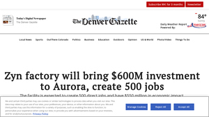 Zyn manufacturing facility to break ground in Aurora | Aurora ... - zyn manufacturer
