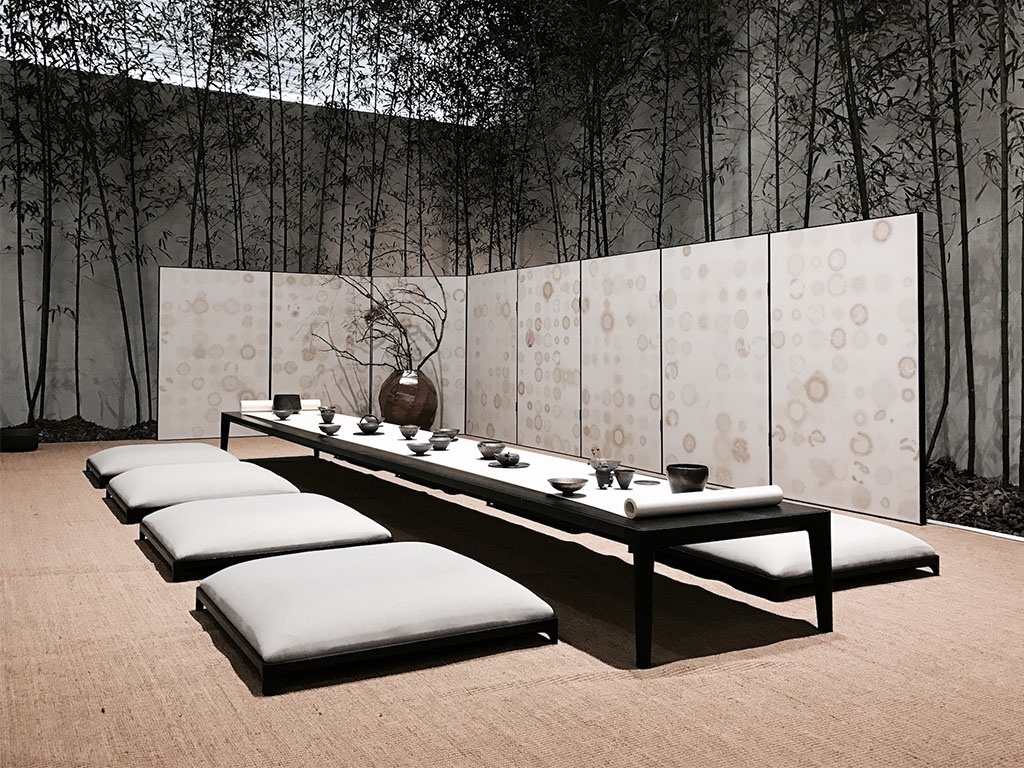 A relevant stock photo of designer furniture china in a typical setting.