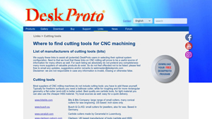 Where to find cutting tools for CNC machining - DeskProto - milling cutters factory