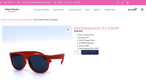 Red Sunglasses For Sale - Bulk | Color Powder Supply Co. - red sunglasses bulk