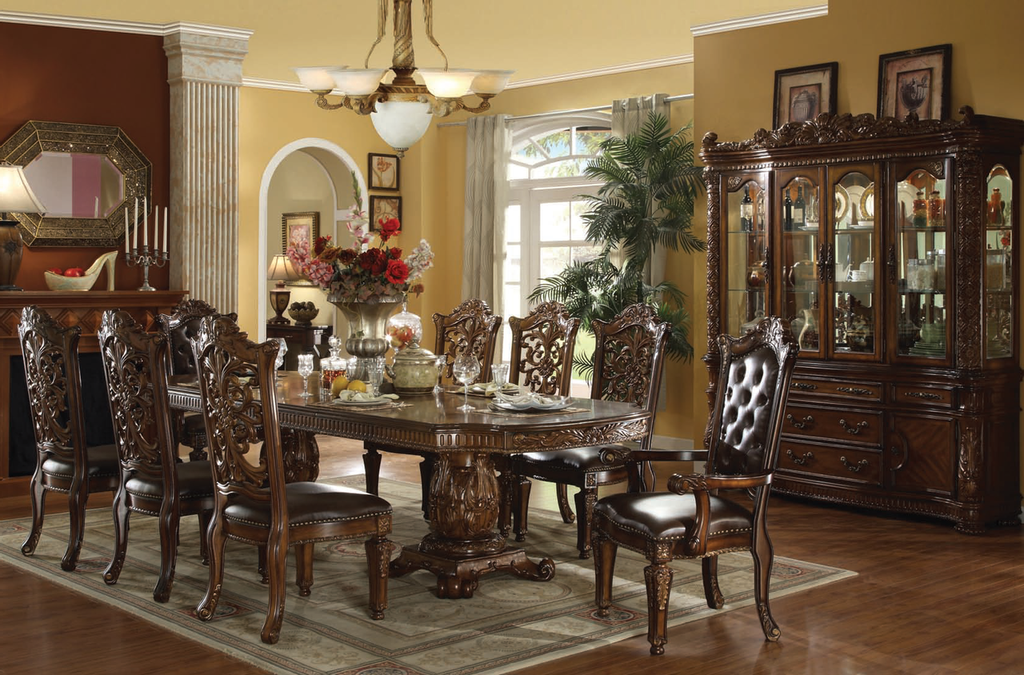A relevant stock photo of dining china in a typical setting.