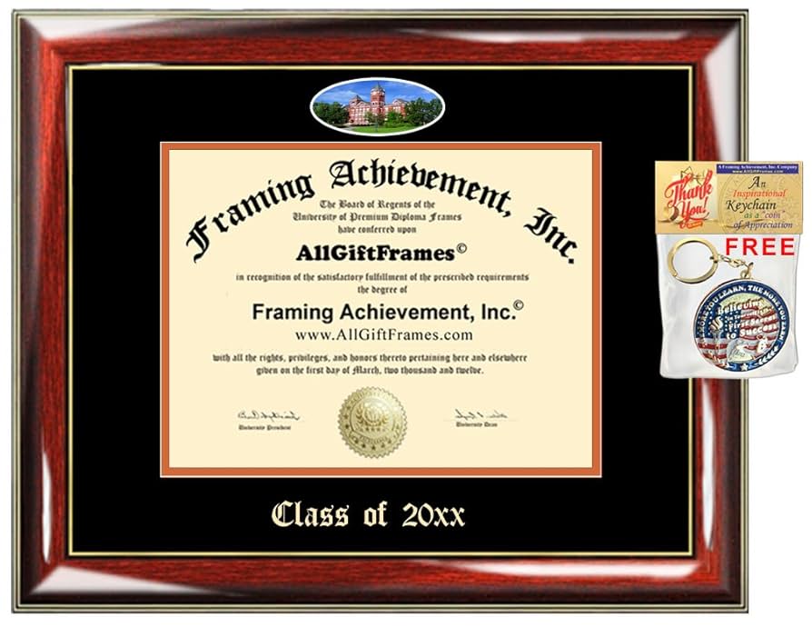 A relevant stock photo of diploma frames custom in a typical setting.