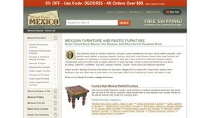 Mexican Rustic Furniture - Southwest, Spanish, Ranch and Western ... - rustic furniture company