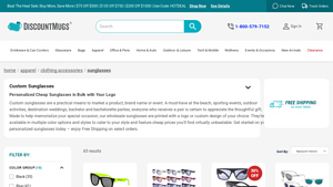 Custom Sunglasses - Promotional Sunglasses Bulk | DiscountMugs - white sunglasses bulk