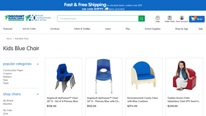 Kids Blue Chair - Discount School Supply - blue chair company