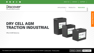 DRY CELL AGM Traction Industrial - Discover Battery - dry cell battery company