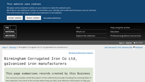 Birmingham Corrugated Iron Co Ltd, galvanised iron manufacturers - corrugated iron factory