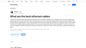 What are the best ethernet cables - Apple Support Communities - best ethernet cable company