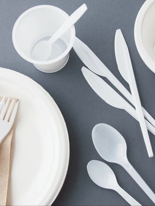 A relevant stock photo of disposable tableware supplier in a typical setting.