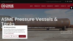 ASME Pressure Vessels & Tanks - Dixie Southern - pressure vessel manufacturer
