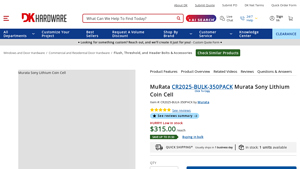 MuRata CR2025-BULK-350PACK Murata Sony Lithium Coin Cell - cr2025 bulk
